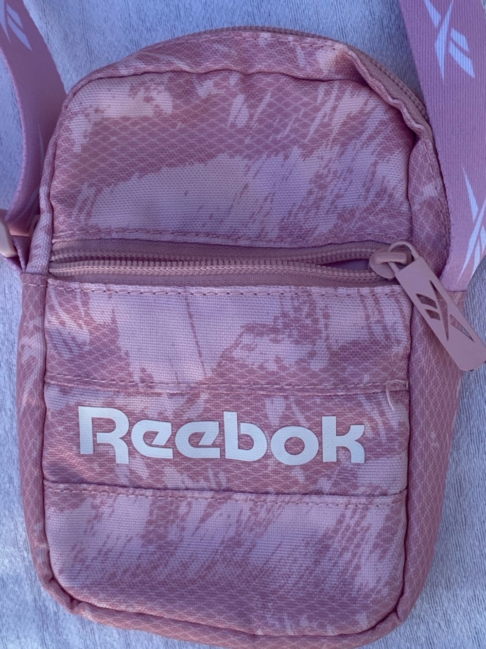 Reebok Pink Patterned Crossbody Bag
